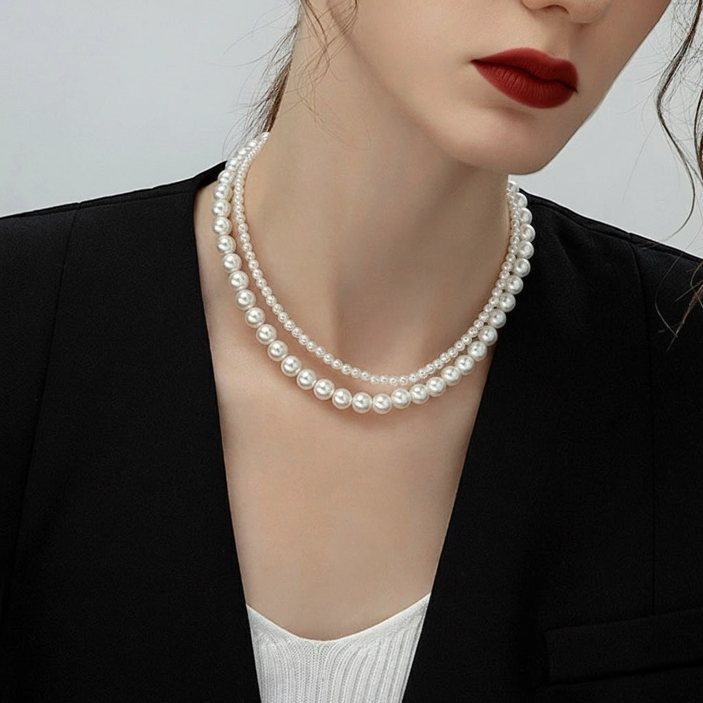 Ensemble double colliers HAVRE CAUMARTIN