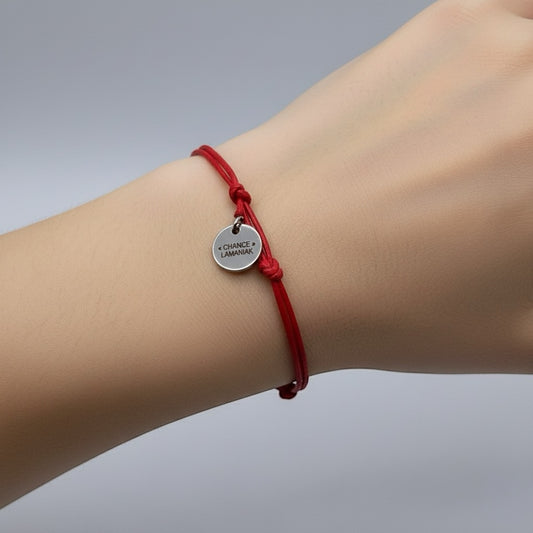 Bracelet "Chance" gravé logo LAMANIAK