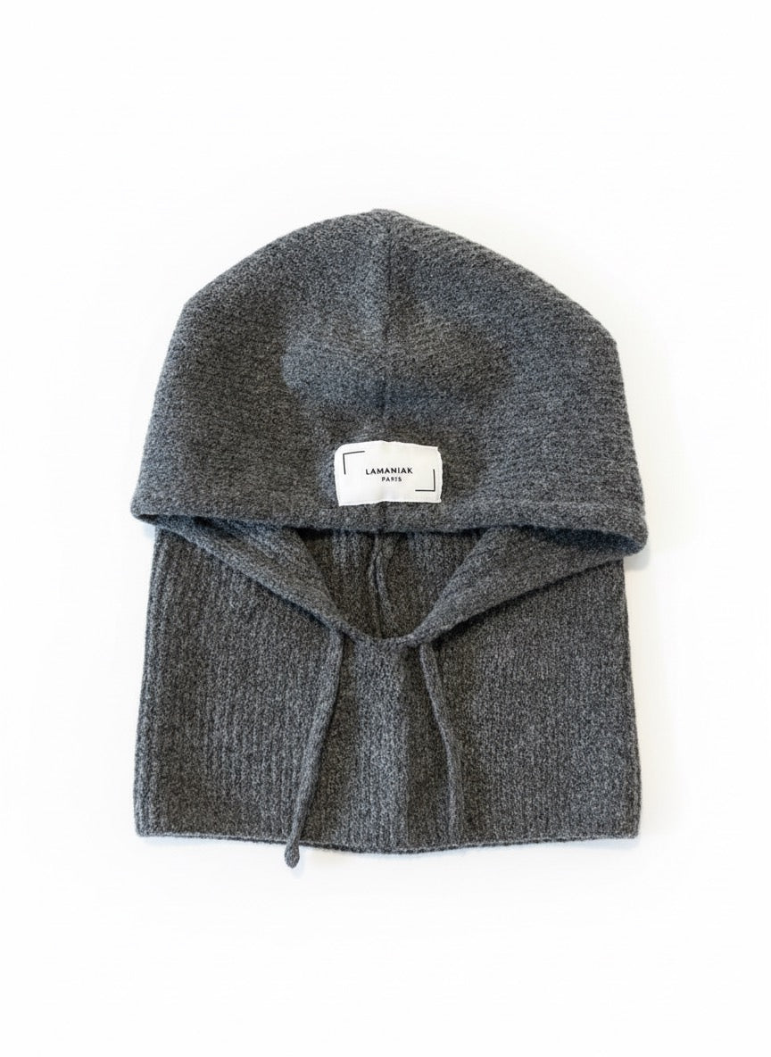 Capuche grise unisexe logo LAMANIAK