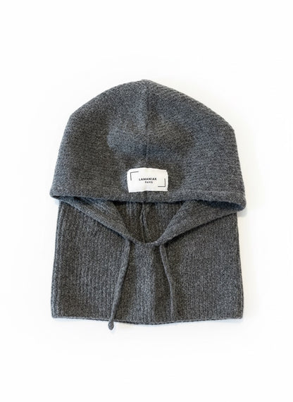 Capuche grise unisexe logo LAMANIAK