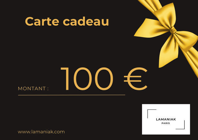 Carte-cadeau LAMANIAK Paris – bijoux minimalistes et accessoires chic
