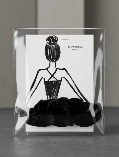 Coffret Duo Poétique danseuse : Illustration Originale & Chouchou velours