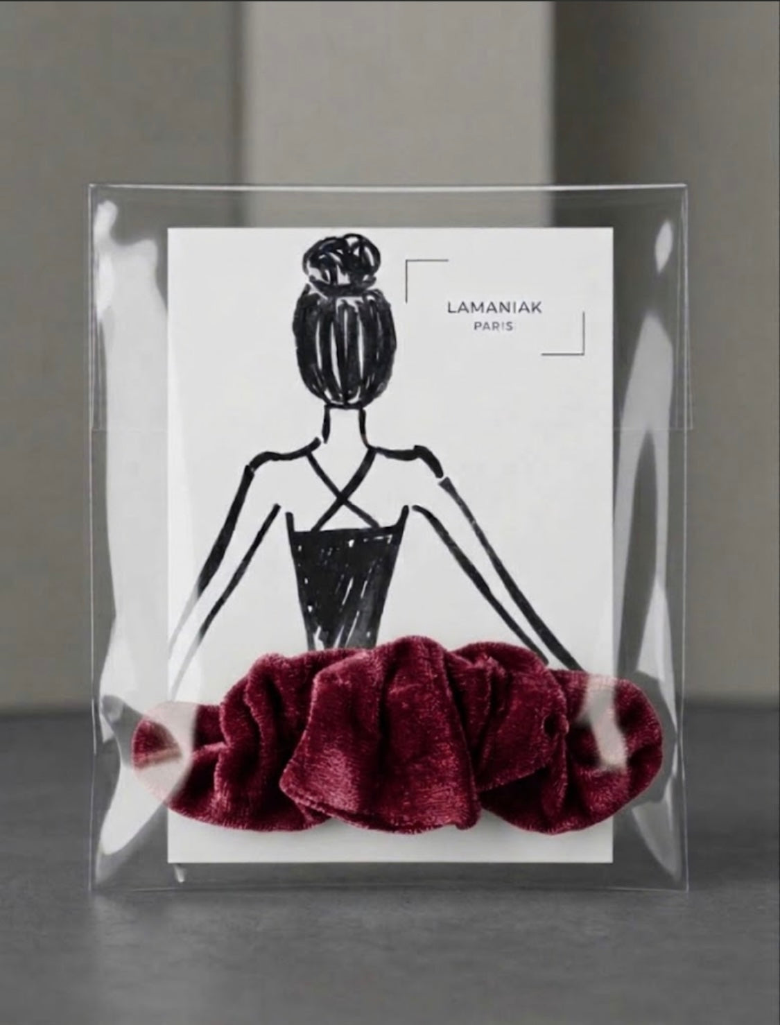 Coffret Duo Poétique danseuse : Illustration Originale & Chouchou velours